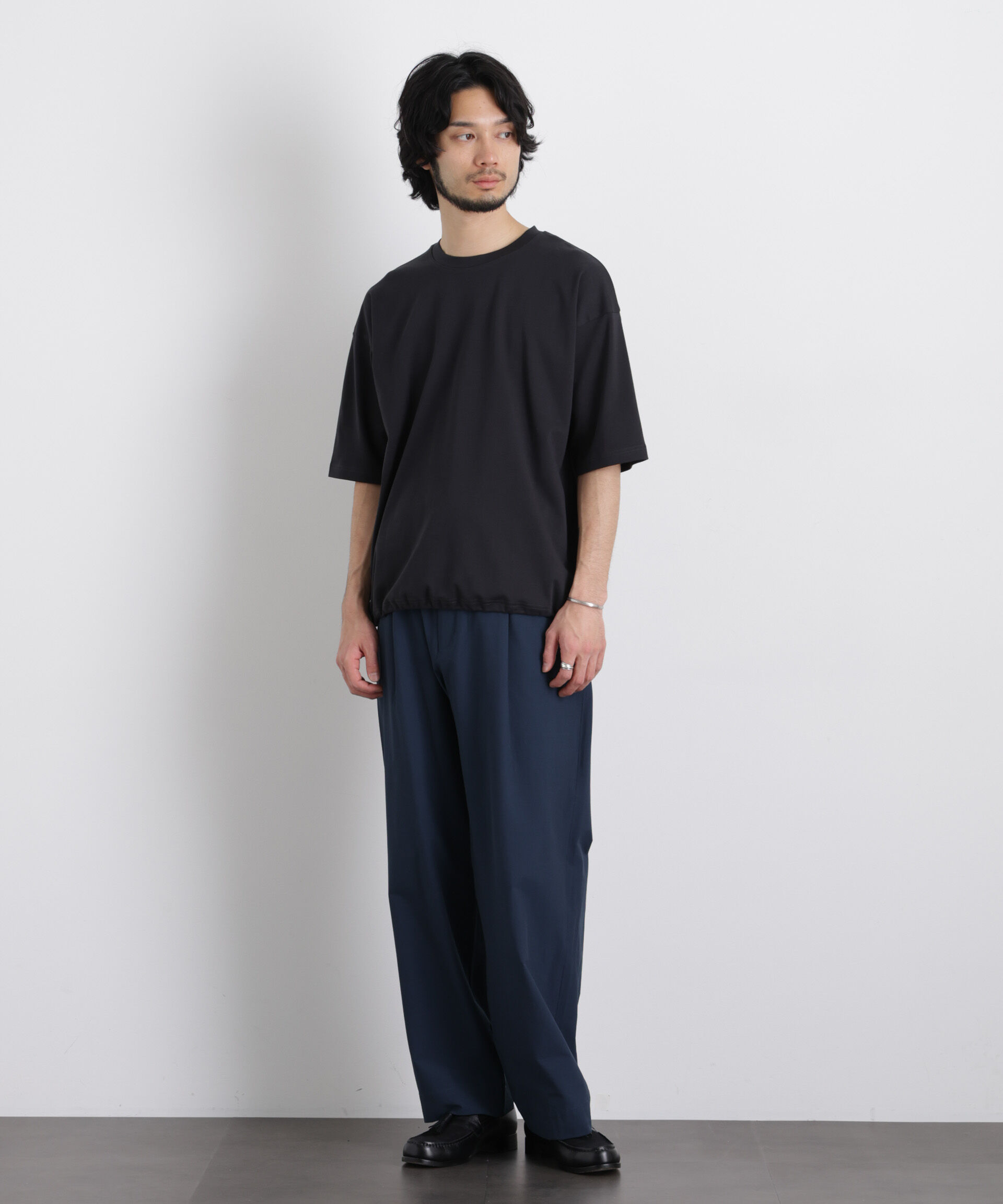 nano･universe「ワイドダンボール Tシャツ 半袖」|Tシャツ・カットソー|