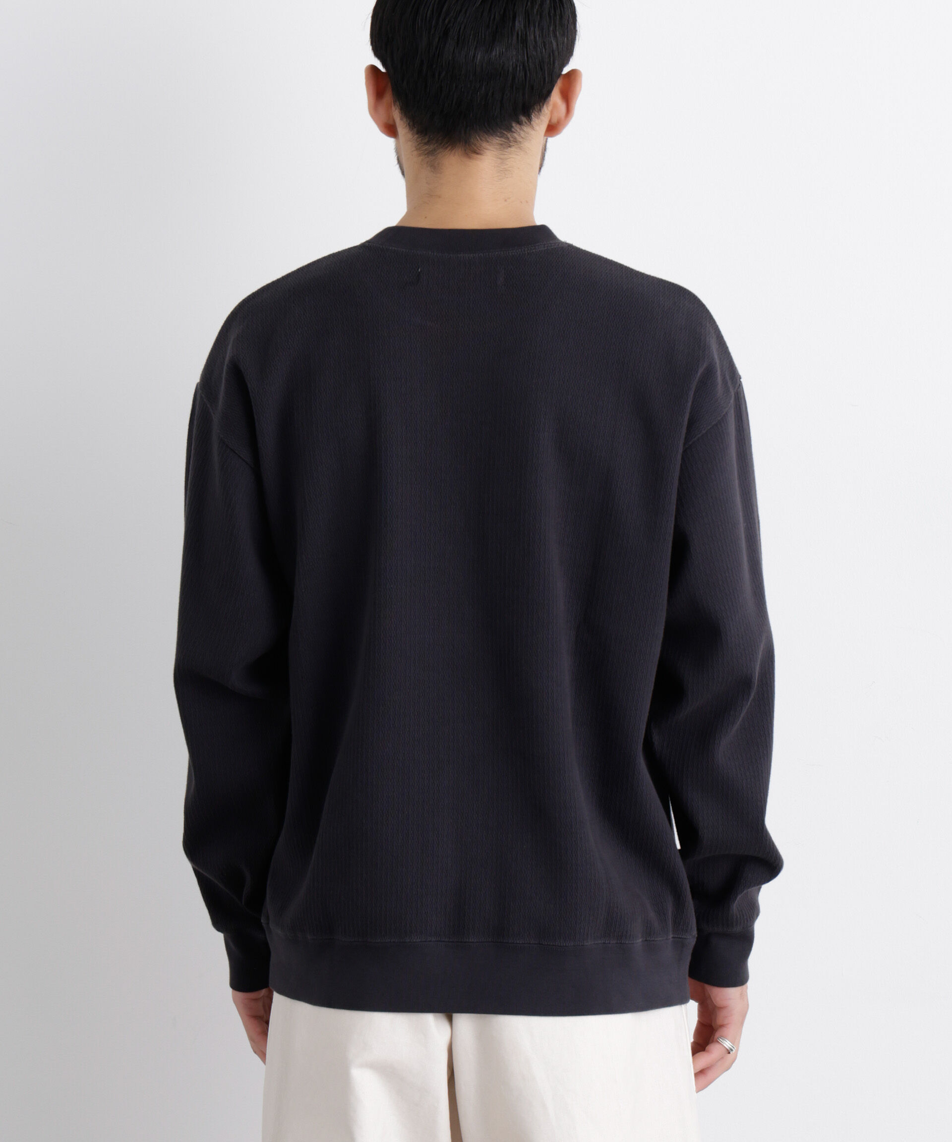 nano･universe「コットンサーマルクルーネックプルオーバー」|Tシャツ・カットソー|