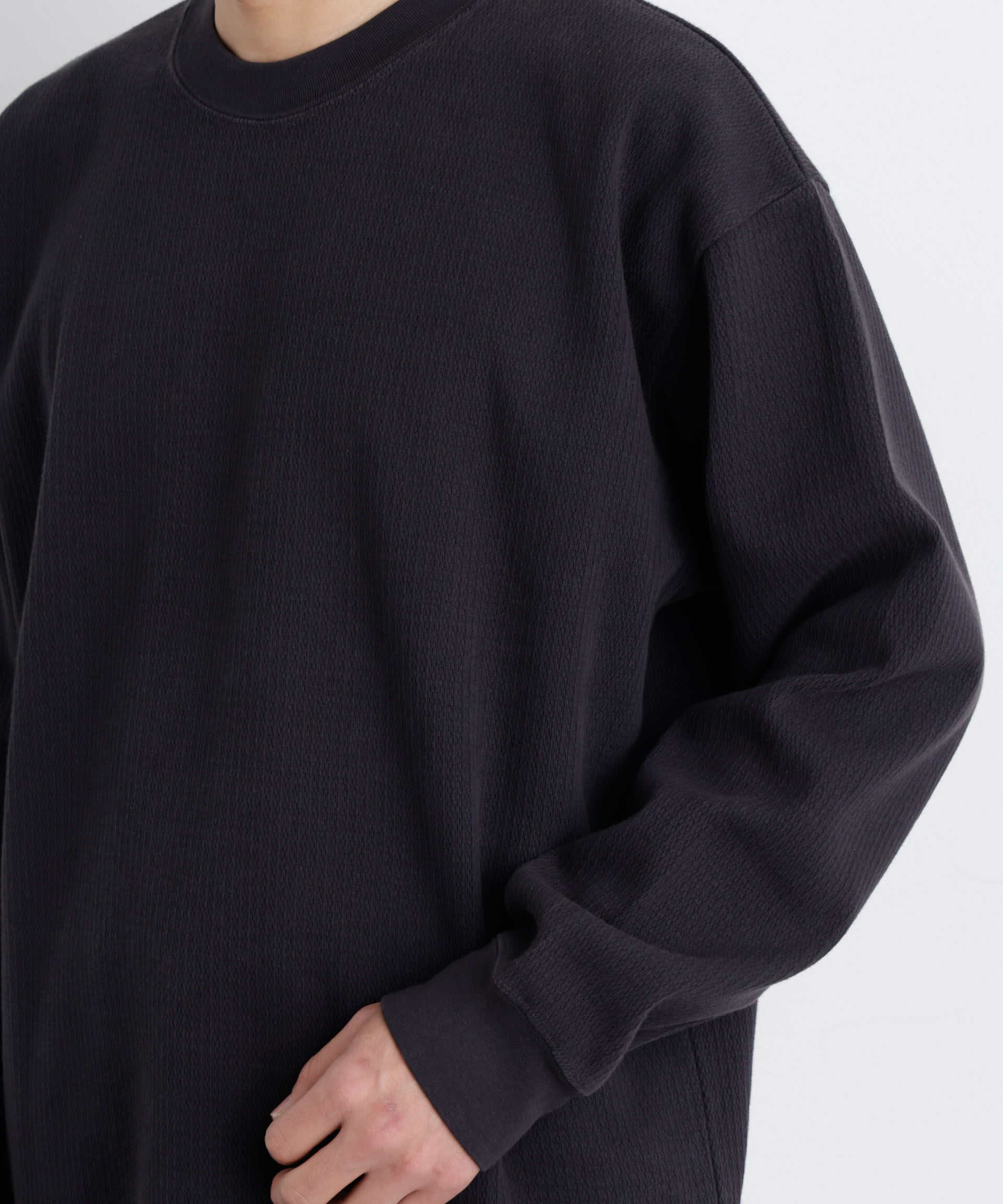 nano･universe「コットンサーマルクルーネックプルオーバー」|Tシャツ・カットソー|