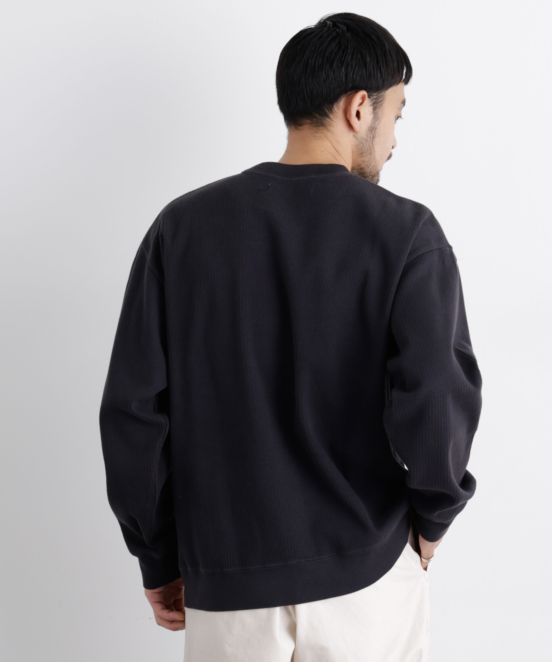 nano･universe「コットンサーマルクルーネックプルオーバー」|Tシャツ・カットソー|