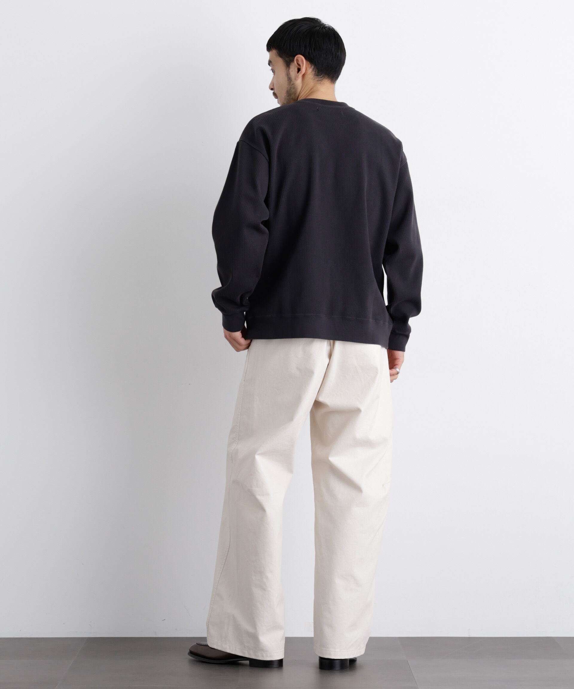 nano･universe「コットンサーマルクルーネックプルオーバー」|Tシャツ・カットソー|