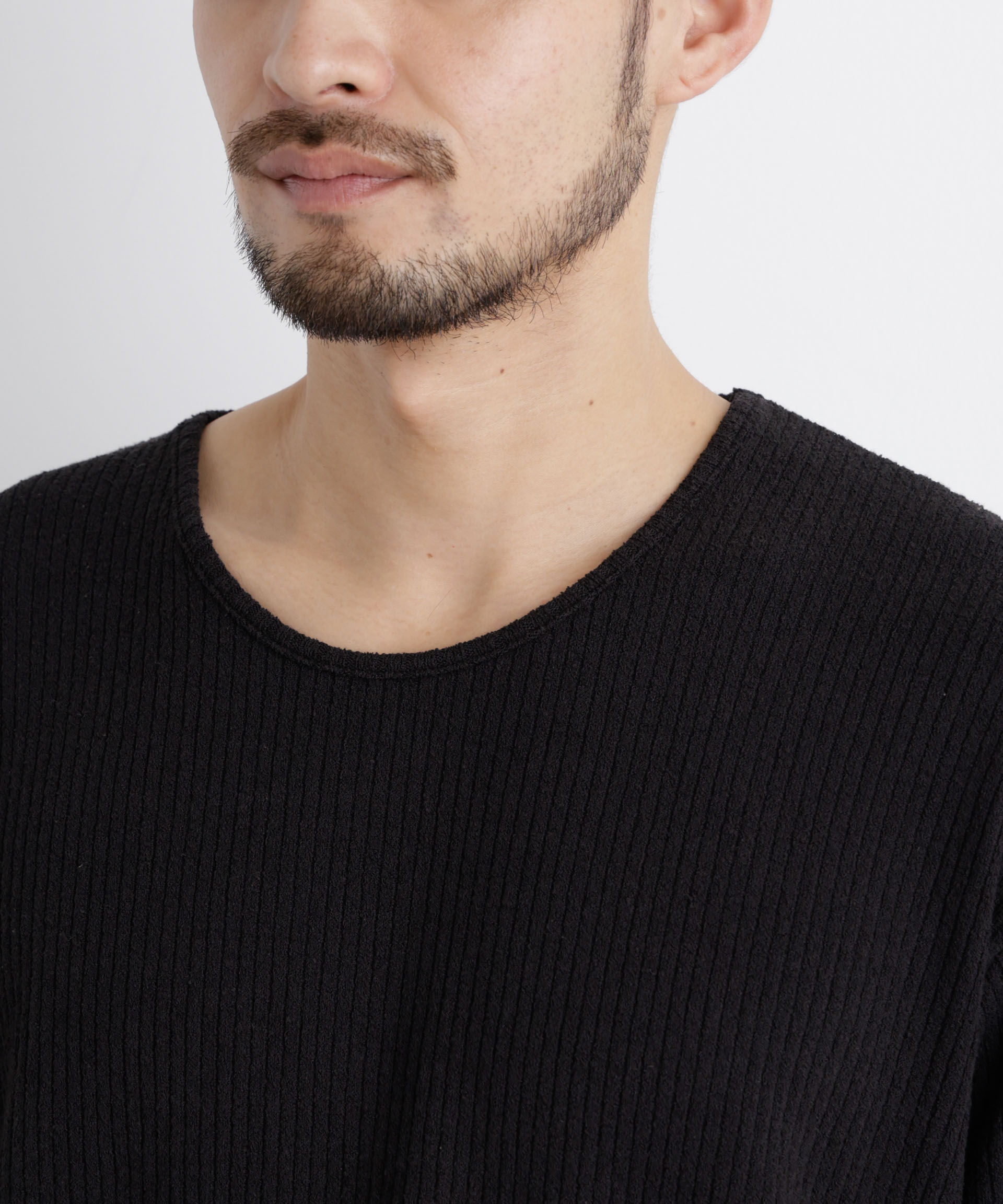 nano･universe「強撚ループヤーン針抜きストレッチ Tシャツ」|Tシャツ・カットソー|