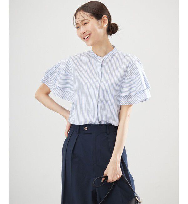 組曲「コットンレーヨンシャーティング ブラウス」|シャツ・ブラウス|