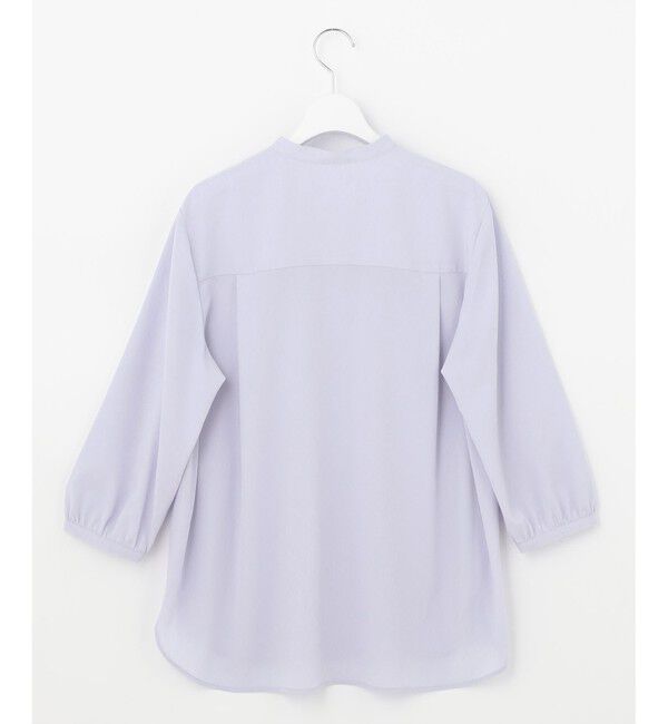 自由区「【2WAY/洗える】ブラウジングバンドカラーブラウス」|シャツ・ブラウス|