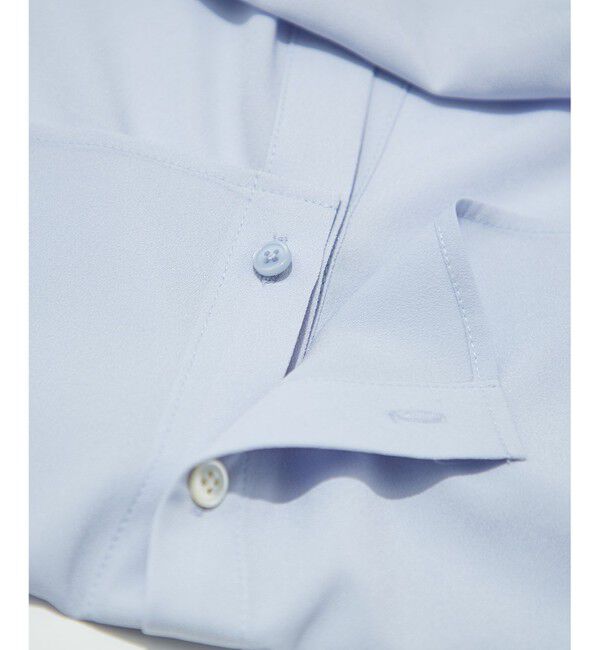 自由区「【2WAY/洗える】ブラウジングバンドカラーブラウス」|シャツ・ブラウス|