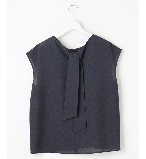 自由区「【洗える】ラスティックメッシュバックボウタイ ブラウス」|シャツ・ブラウス|