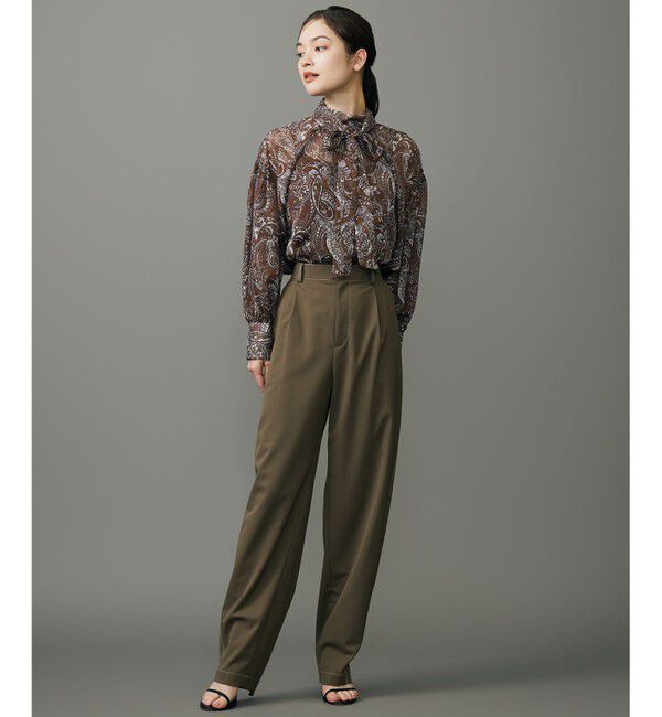 自由区「ペイズリープリントボウタイ ブラウス」|シャツ・ブラウス|