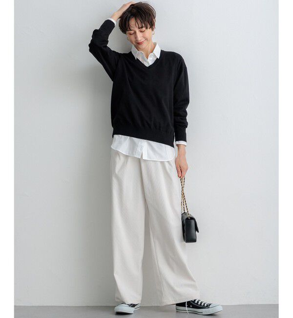 23区「【CLASSY.2月号掲載/洗える】CANCLINI ベーシック シャツ」|シャツ・ブラウス|