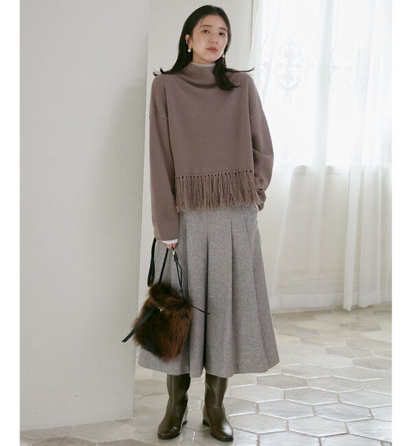 23区「シルクネップヘリンボーン ガウチョ パンツ」|その他|