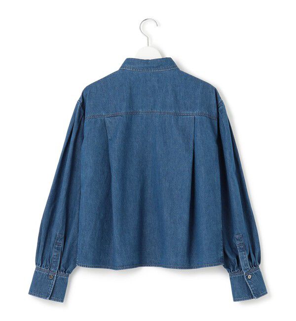 23区「【Oggi3月号掲載/洗える】ライトダンガリー クロップド ボリュームスリーブ シャツ」|シャツ・ブラウス|