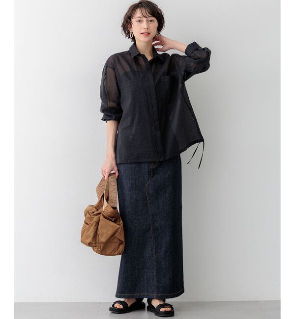 23区「【VERY・Oggi掲載】コンビカラー オーバル イヤリング」|イヤリング|