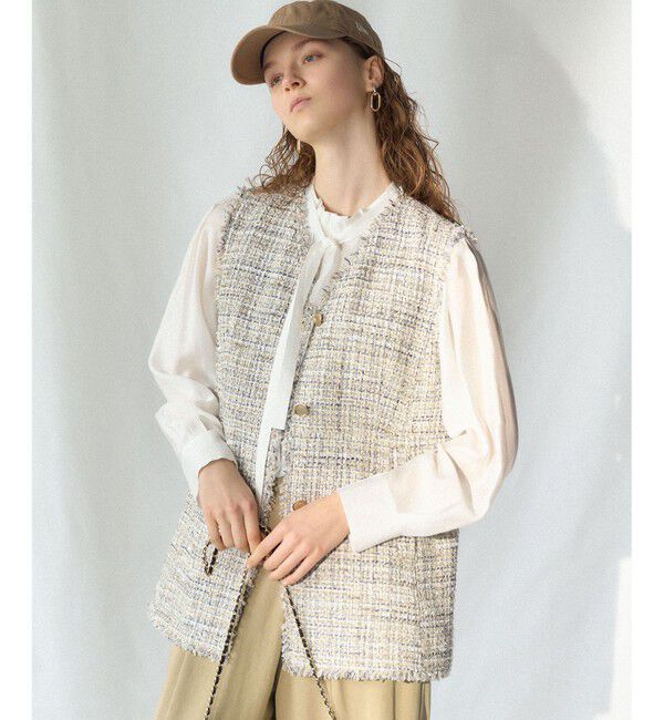 23区「【VERY・Oggi掲載】コンビカラー オーバル イヤリング」|イヤリング|