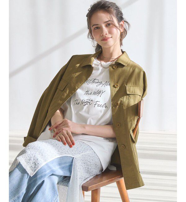 23区「【SLOW/一部店舗限定】ハイカウントギャバ ミリタリージャケット」|ミリタリージャケット|ﾓｽｸﾞﾘｰ