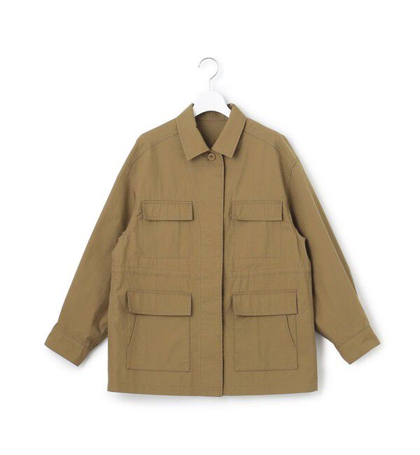 23区「【SLOW/一部店舗限定】ハイカウントギャバ ミリタリージャケット」|ミリタリージャケット|