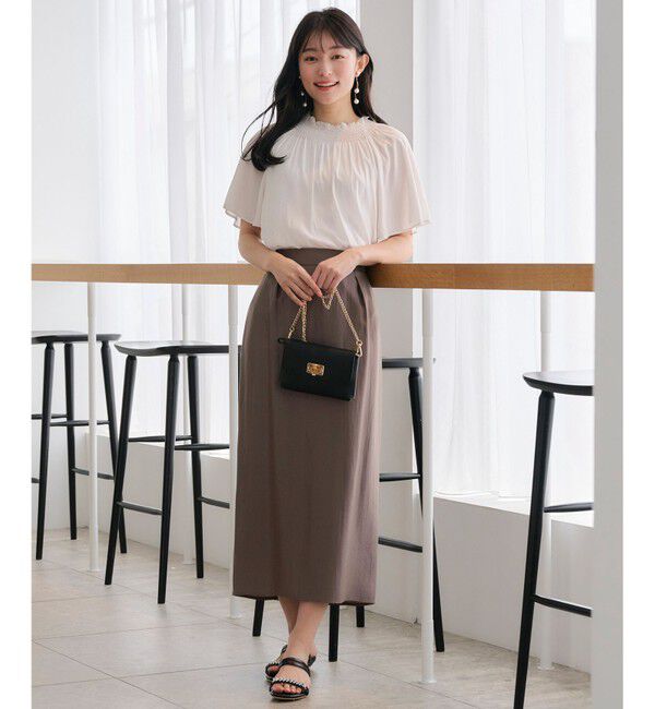 any SiS「【洗える】カッセンシャーリング ブラウス」|シャツ・ブラウス|