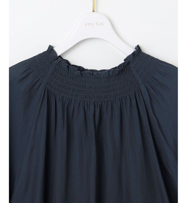 any SiS「【洗える】カッセンシャーリング ブラウス」|シャツ・ブラウス|