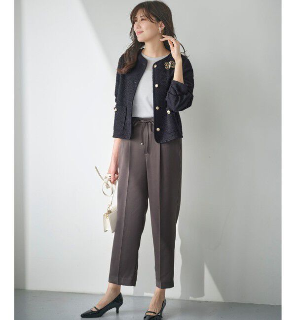 any SiS「【洗える】サテンドロストイージー パンツ」|その他|