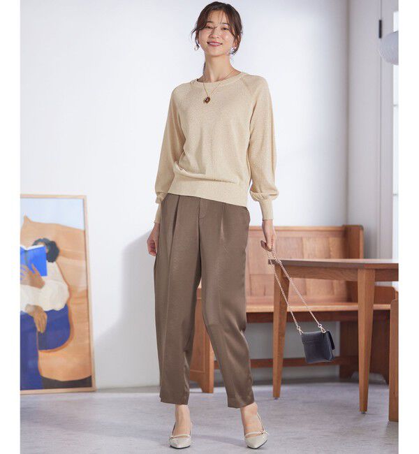 any SiS「【洗える】サテンドロストイージー パンツ」|その他|