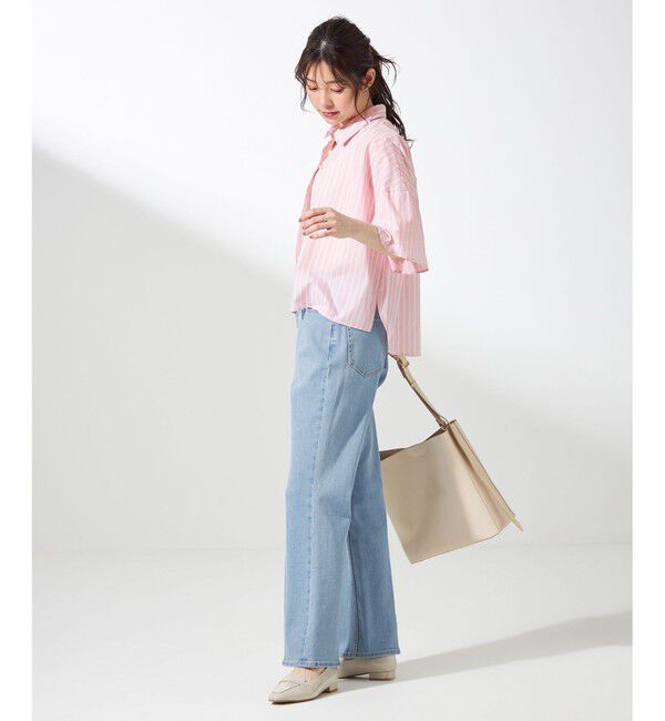 ANY SIS「【洗える】ペタルスリーブ シャツ」|シャツ・ブラウス|