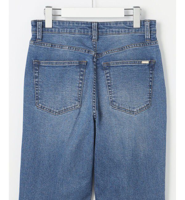 ANY SIS「センタープレスセミフレア デニム」|デニム|