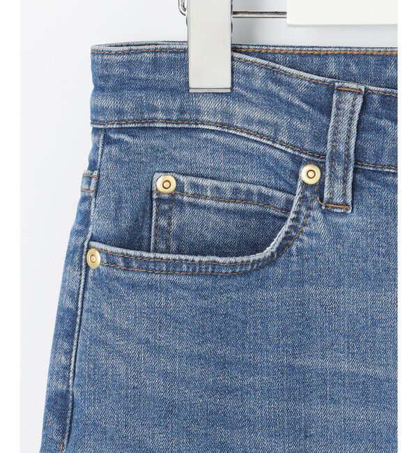 ANY SIS「センタープレスセミフレア デニム」|デニム|