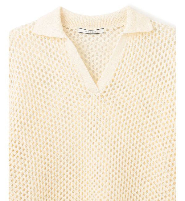BEIGE,「GASPARD / ポロニット」|ニット・セーター|