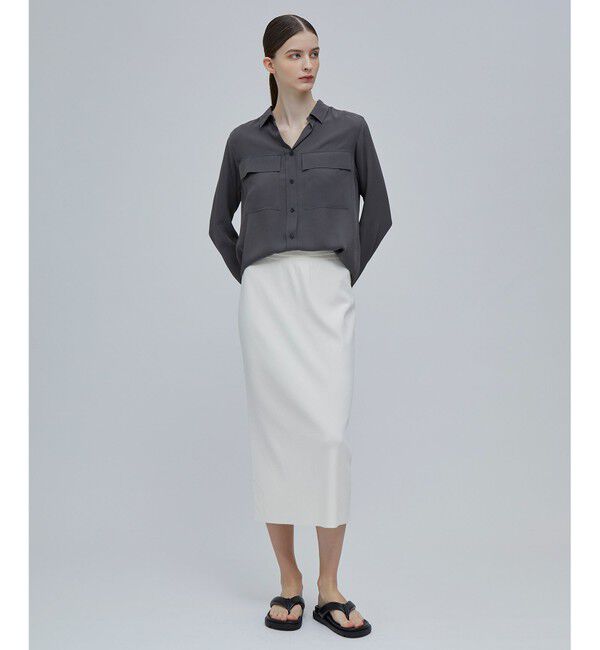 BEIGE,「OLGA / シャーリングブラウス」|シャツ・ブラウス|