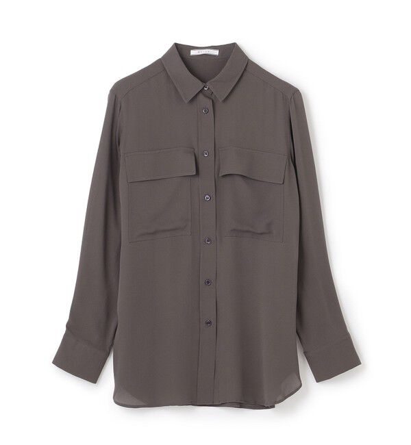 BEIGE,「OLGA / シャーリングブラウス」|シャツ・ブラウス|