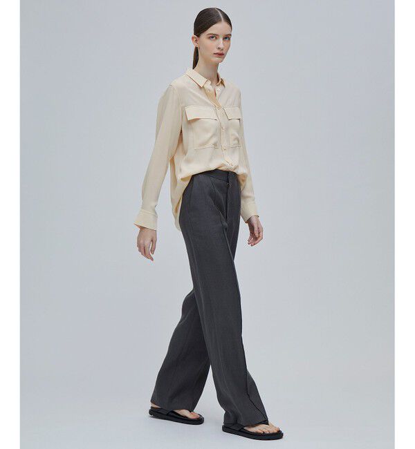 BEIGE,「OLGA / シャーリングブラウス」|シャツ・ブラウス|