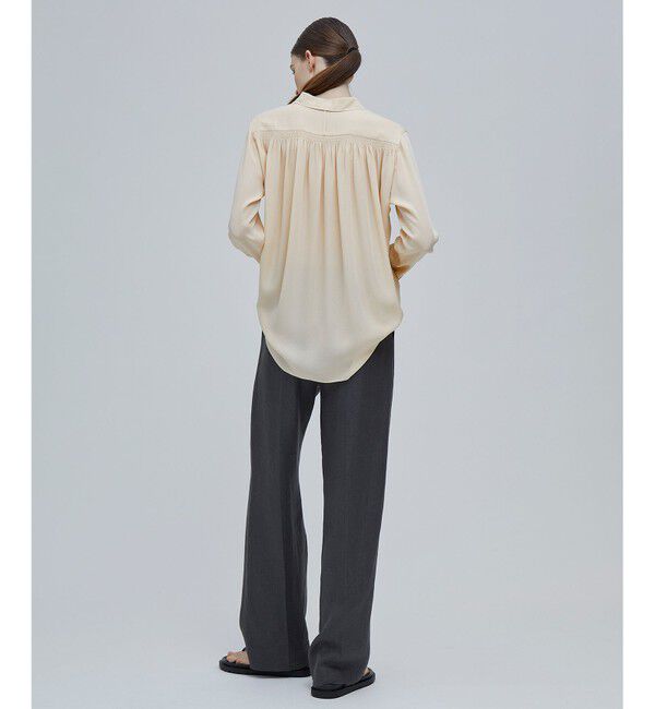 BEIGE,「OLGA / シャーリングブラウス」|シャツ・ブラウス|