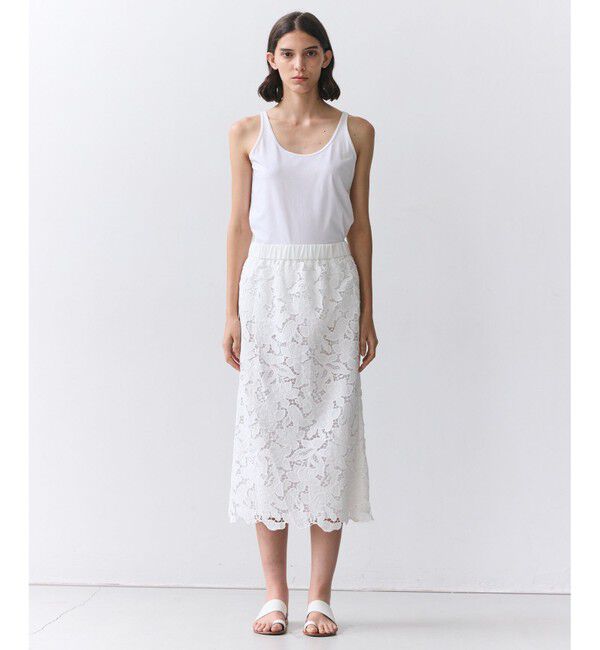 BEIGE,「【洗える】BROIS / コットンシャツテールタンクトップ」|Tシャツ・カットソー|