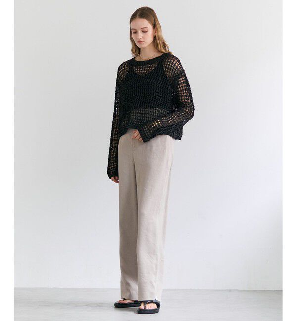 BEIGE,「【洗える】BROIS / コットンシャツテールタンクトップ」|Tシャツ・カットソー|