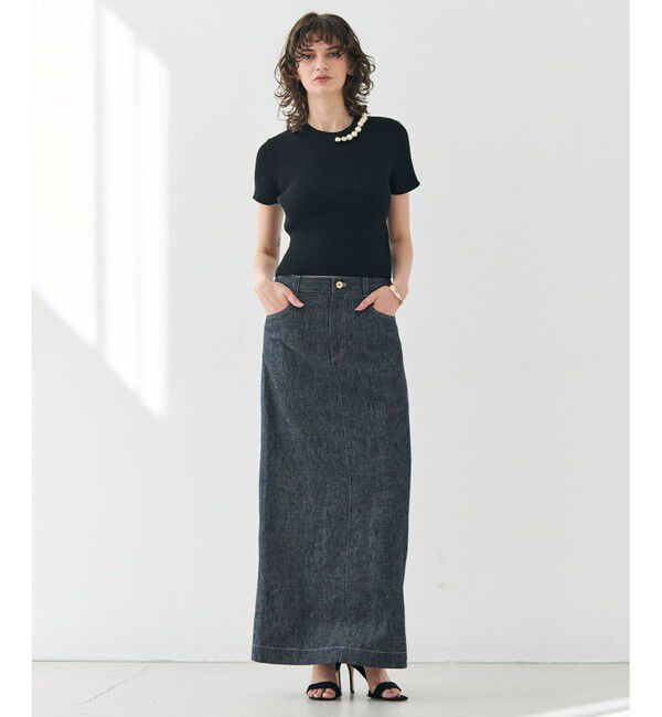 BEIGE,「【洗える】CUPHEA / Iラインロングスカート」|スカート|