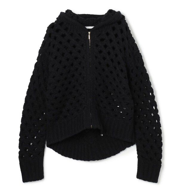 BEIGE,「KOKOMO / ウールアルパカメッシュニットパーカー」|ニット・セーター|