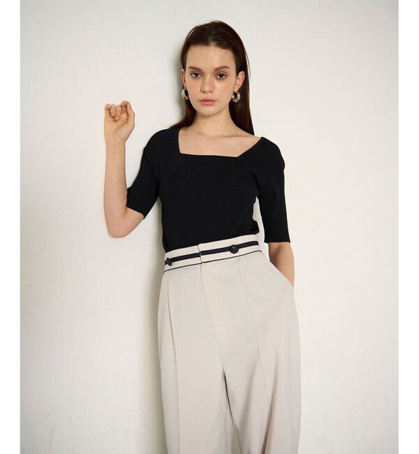 Diagram「ハーフスリーブニットトップ」|ニット・セーター|