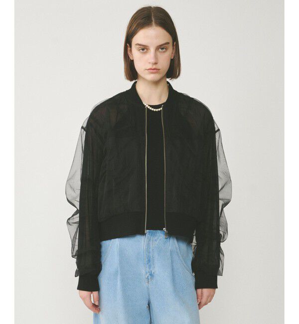  「チュールギャザーブルゾン」|ブルゾン・スタジャン|