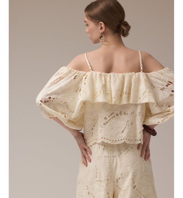 GRACE CONTINENTAL「カットワークオフショルトップ」|その他|