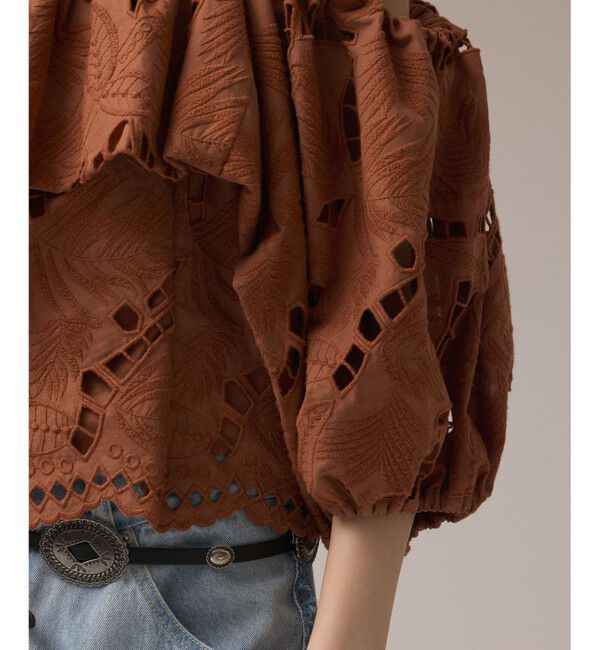 GRACE CONTINENTAL「カットワークオフショルトップ」|その他|