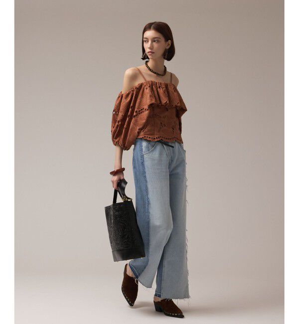 GRACE CONTINENTAL「カットワークオフショルトップ」|その他|