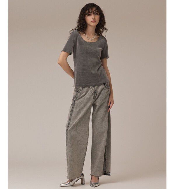 Diagram「フロッキーチュールカットトップ」|Tシャツ・カットソー|グレー