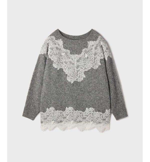 Diagram「レースドルマンニットトップ」|ニット・セーター|