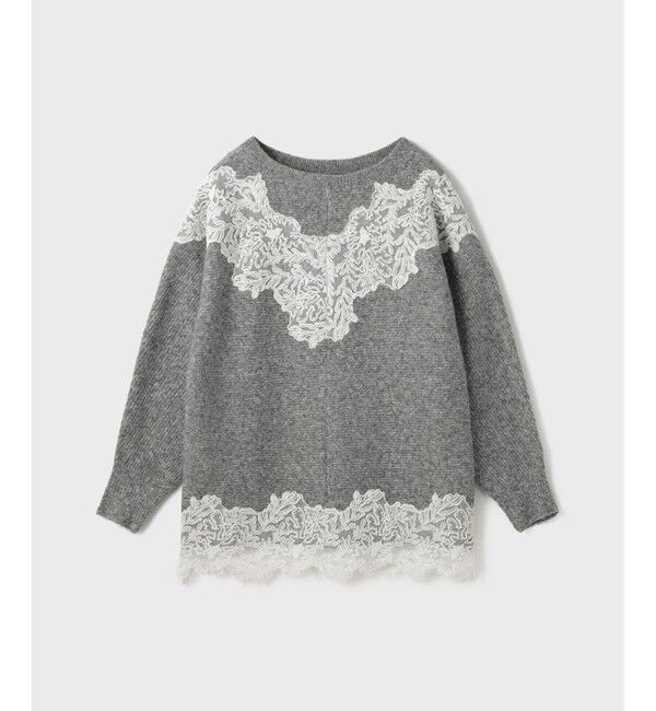 Diagram「レースドルマンニットトップ」|ニット・セーター|