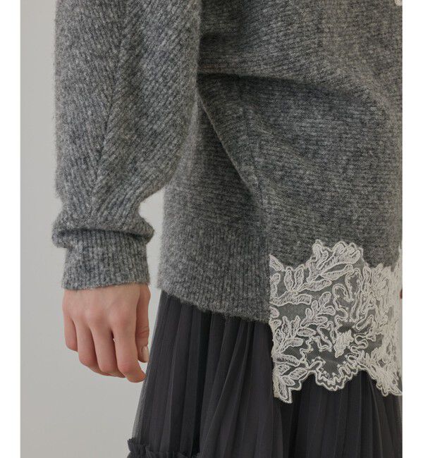 Diagram「レースドルマンニットトップ」|ニット・セーター|