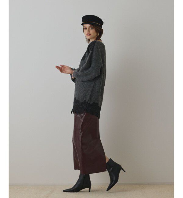 Diagram「レースドルマンニットトップ」|ニット・セーター|