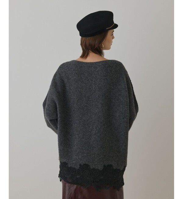 Diagram「レースドルマンニットトップ」|ニット・セーター|