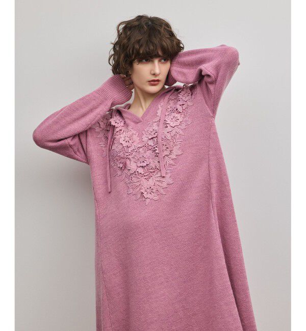 GRACE CONTINENTAL「ケミカルレースニットワンピース」|ワンピース|