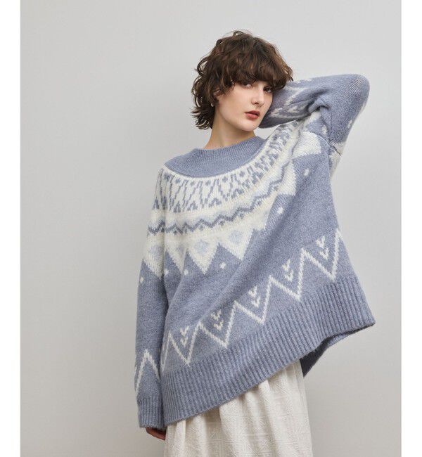 GRACE CONTINENTAL「フェアアイルニットトップ」|ニット・セーター|