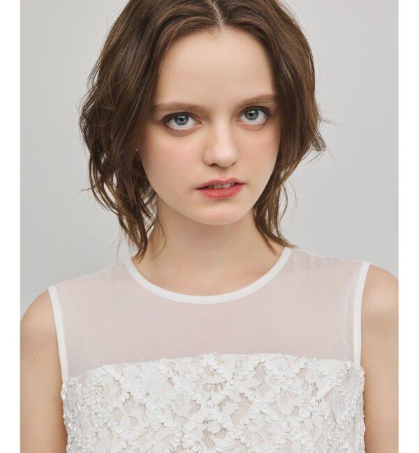 GRACE CONTINENTAL「コード刺繍ワンピース」|ワンピース|