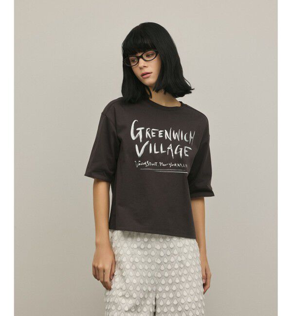 Diagram「レイヤードロゴＴシャツ」|Tシャツ・カットソー|チャコール