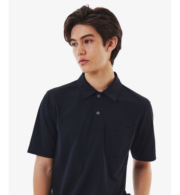 LACOSTE「速乾ストレッチシングルジャージポロシャツ」|ポロシャツ|